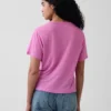 Linen-Blend Relaxed T-Shirt