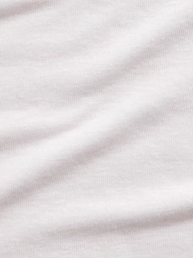 Linen-Blend Relaxed T-Shirt