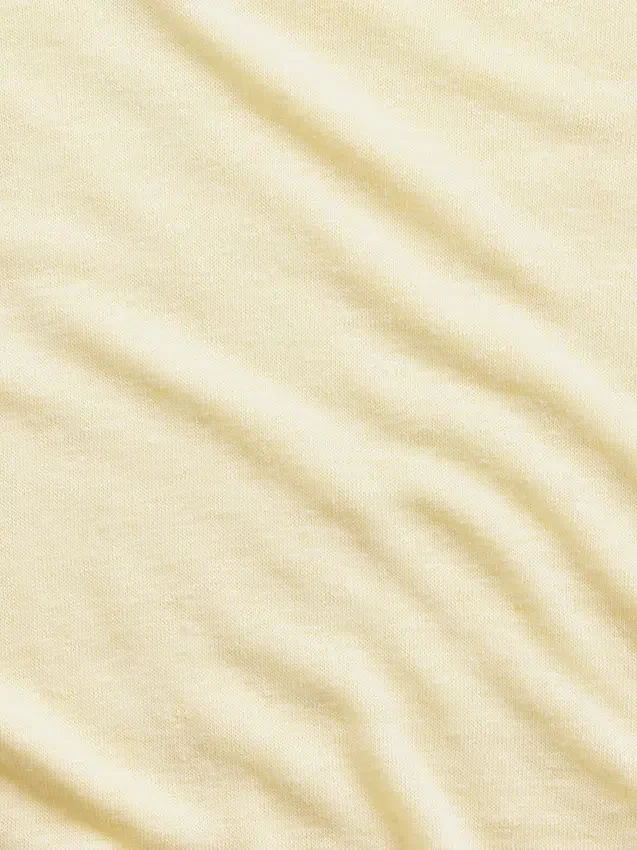 Linen-Blend Relaxed V-Neck T-Shirt