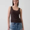 Linen-Blend Tank Top