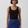 Linen-Blend Tank Top