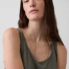 Linen-Blend Tank Top