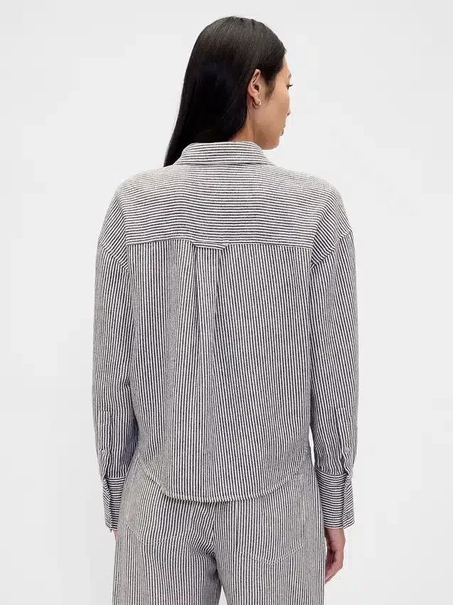 Linen-Cotton Oversized Shirt