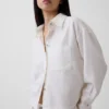 Linen-Cotton Oversized Shirt