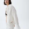Linen-Cotton Oversized Shirt