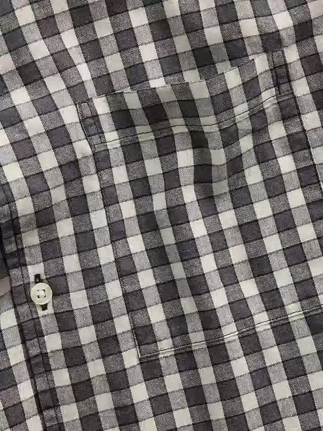Linen-Cotton Relaxed Straight-Hem Shirt