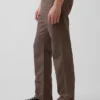 Linen-Cotton Relaxed Straight Pants