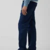 Linen-Cotton Relaxed Straight Pants