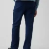 Linen-Cotton Relaxed Straight Pants