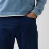 Linen-Cotton Relaxed Straight Pants