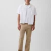 Linen-Cotton Relaxed Straight Trousers