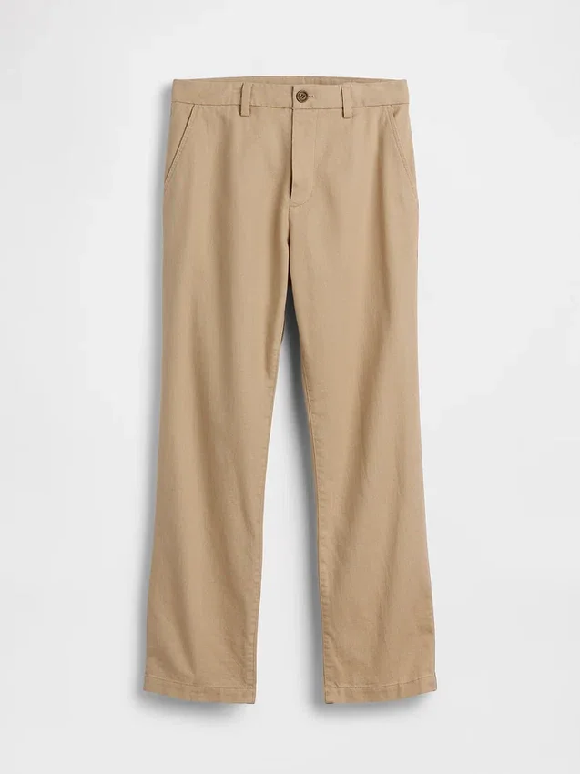 Linen-Cotton Relaxed Straight Trousers