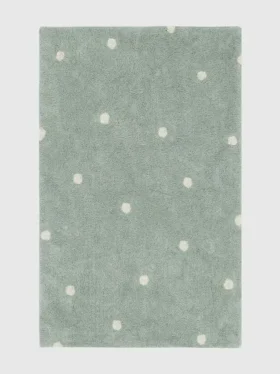 Lorena Canals Washable Rug Mini Dot  Blue Sage