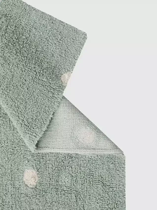 Lorena Canals Washable Rug Mini Dot Blue Sage