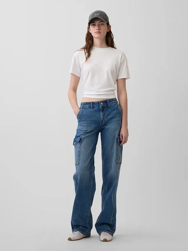 Low Rise '90S Loose Cargo Jeans