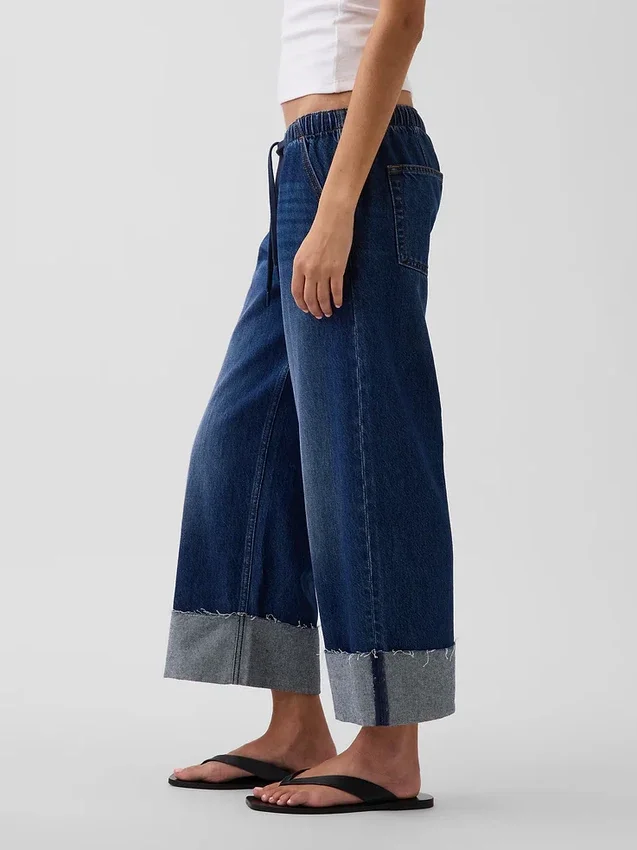 Low Rise '90S Loose Easy Crop Jeans