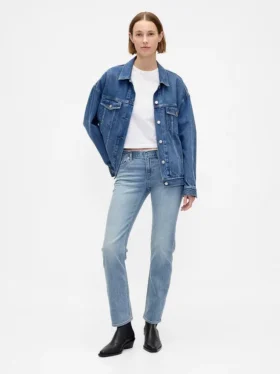 Low Rise '90S Slim Straight Jeans