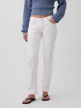 Low Rise ’90S Slim Straight Jeans