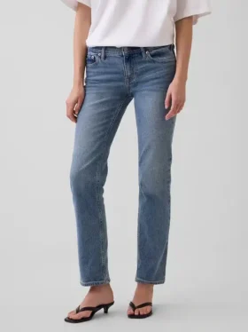 Low Rise ’90S Slim Straight Jeans