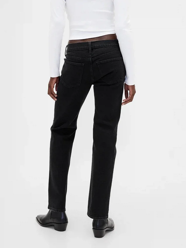 Low Rise '90S Slim Straight Jeans