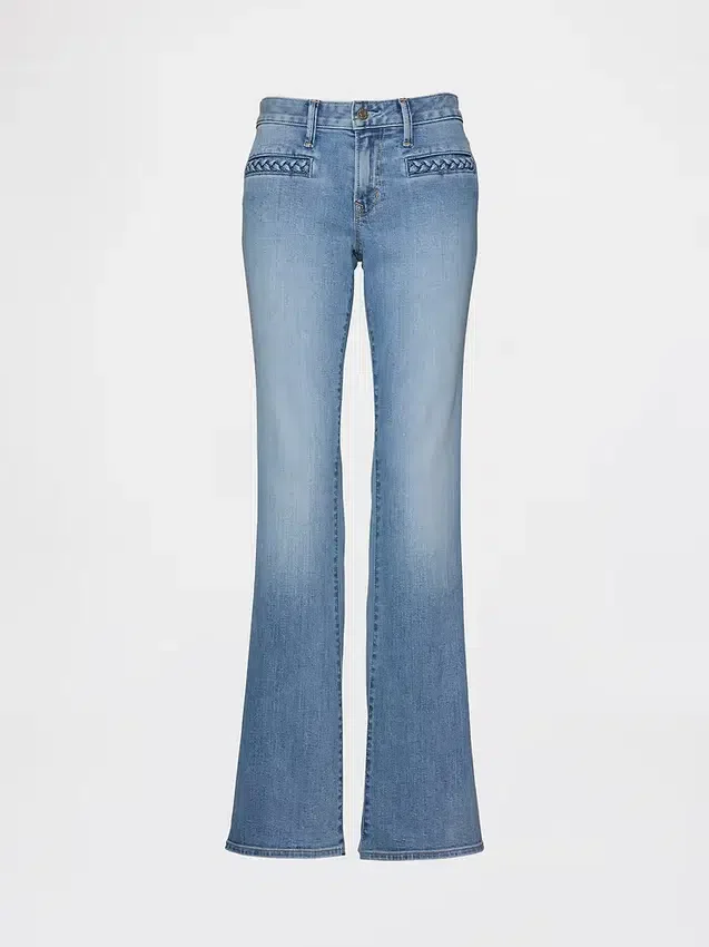 Low Rise Braided Pocket Long & Lean Jeans