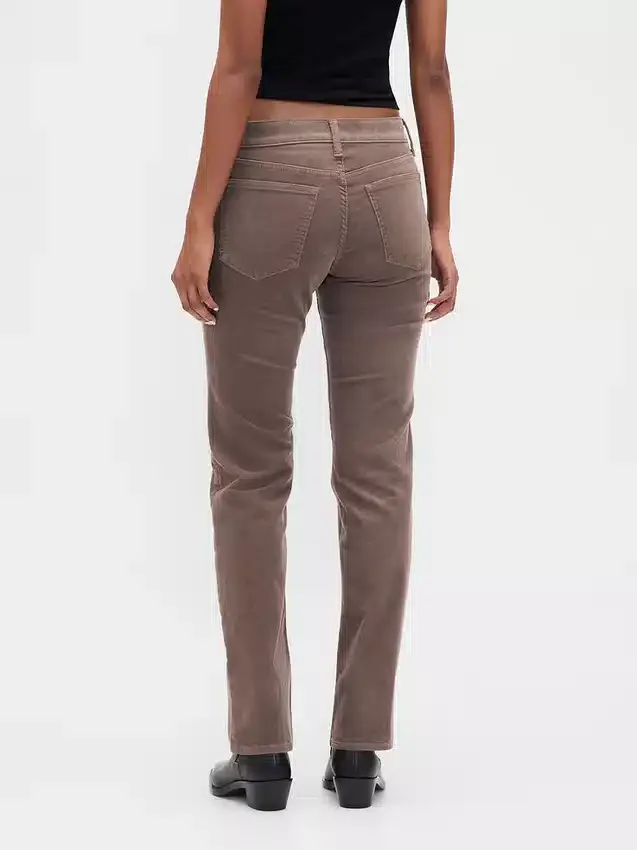 Low Rise Corduroy '90S Slim Straight Pants