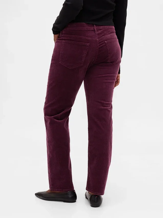 Low Rise Corduroy '90S Slim Straight Pants