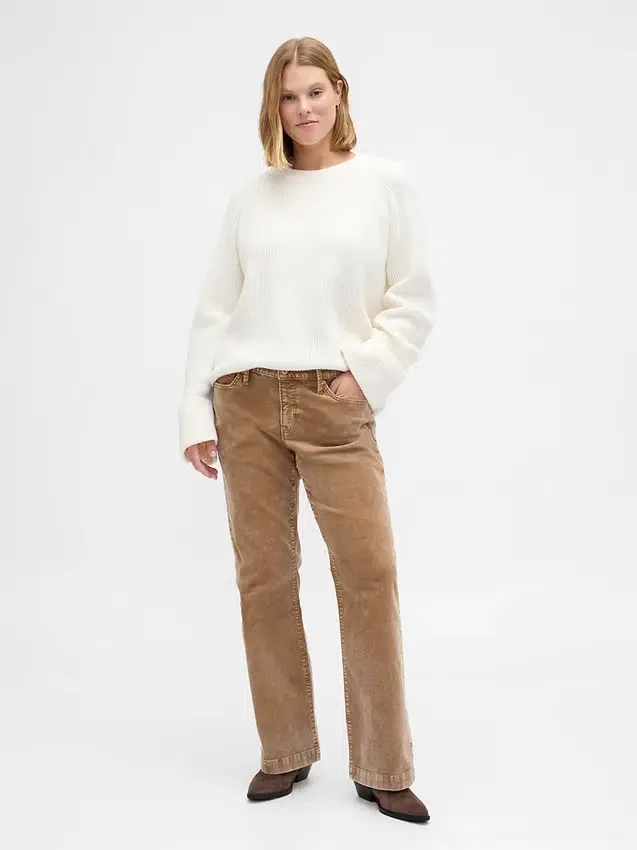 Low Rise Corduroy Long & Lean Pants