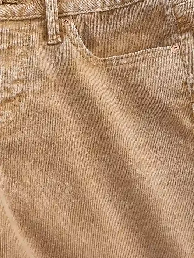 Low Rise Corduroy Long & Lean Pants