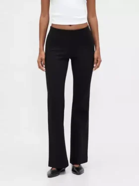 Low Rise Double Knit Flare Pants