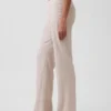 Low Rise Linen-Blend Flare Pants