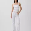 Low Rise Long & Lean Lace-Up Jeans