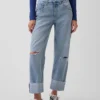 Low Slung Relaxed Crop Jeans