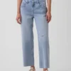 Low Slung Relaxed Crop Jeans