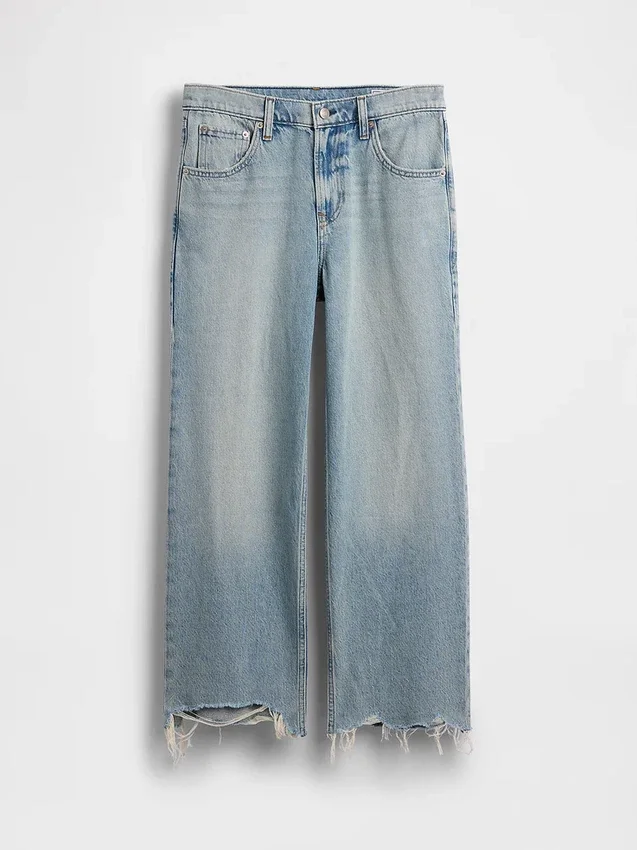Low Slung Relaxed Crop Jeans