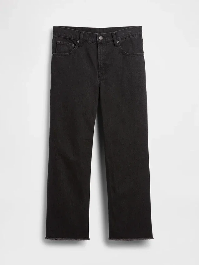 Low Slung Relaxed Crop Jeans