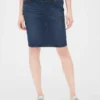 Maternity Full Panel Denim Skirt