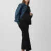 Maternity Full-Panel Stride Wide-Leg Jeans
