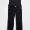 Maternity Full-Panel Stride Wide-Leg Jeans