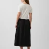 Maternity Mixed Media Drop-Waist Dress