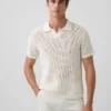 Mesh Polo Sweater