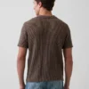 Mesh Polo Sweater