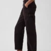 Mid Rise Barrel Utility Ankle Pants