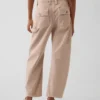 Mid Rise Barrel Utility Ankle Pants