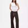 Mid Rise Double-Waist Pants