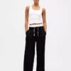 Mid Rise Double-Waist Pants
