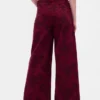 Mid Rise Floral Baggy Jeans