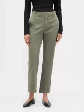 Mid Rise Khakis
