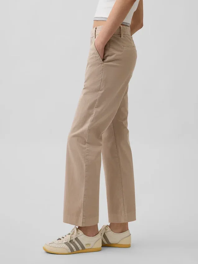 Mid Rise Khakis