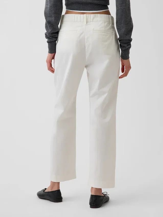 Mid Rise Khakis